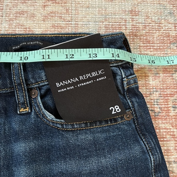 Banana Republic High-Rise Straight Jeans Size 28 - Picture 5 of 11